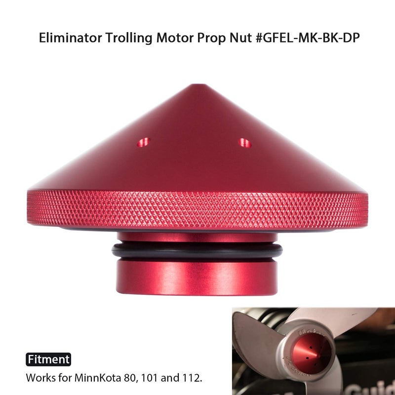 Yoursme Eliminator Trolling Motor Prop Nut #GFEL-MK-BK-DP Compatible with MinnKota 80, 101 and 112 Replace for T-H Marine Red - Image 2